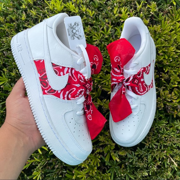 Nike | Shoes | Nike Custom Air Force Bandana Nwt | Poshmark